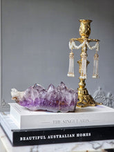 Charger l'image dans la galerie, Half Raw Half Polished Amethyst Cluster with Rutile - 858g #5