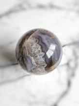 이미지를 갤러리 뷰어에 로드 , Green Chlorite Flower Agate Sphere - 428g #93