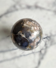 Load image into Gallery viewer, Green Chlorite Flower Agate Sphere - 827g #95