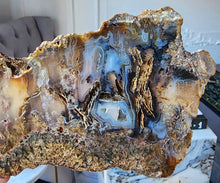 이미지를 갤러리 뷰어에 로드 , Sagenite Agate Slab with Rutile Inclusion - 366g #230