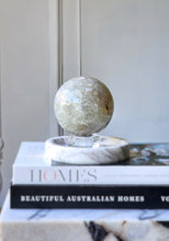 이미지를 갤러리 뷰어에 로드 , Green Chlorite Blue Flower Agate x  Pyrite Sphere - 880g #110