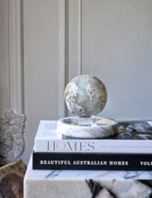 이미지를 갤러리 뷰어에 로드 , Green Chlorite Blue Flower Agate x  Pyrite Sphere - 880g #110