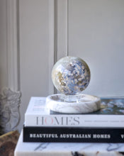 이미지를 갤러리 뷰어에 로드 , Green Chlorite Blue Flower Agate x  Pyrite Sphere - 880g #110