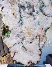 이미지를 갤러리 뷰어에 로드 , Light Pink Amethyst Slab on Stand - 1.6kg #144