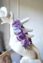 이미지를 갤러리 뷰어에 로드 , Chevron Amethyst Bracelet - Rectangle