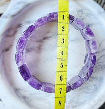 이미지를 갤러리 뷰어에 로드 , Chevron Amethyst Bracelet - Rectangle