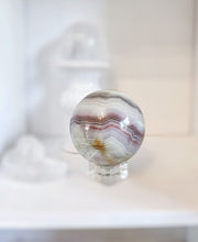 ์ด๋ฏธ์ง๋ฅผ ๊ฐค๋ฌ๋ฆฌ ๋ทฐ์ด์ ๋ก๋ , Pink Banded Calcite Sphere - 866g #131