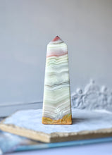 ์ด๋ฏธ์ง๋ฅผ ๊ฐค๋ฌ๋ฆฌ ๋ทฐ์ด์ ๋ก๋ , Pink Banded Calcite Tower - 432g #122