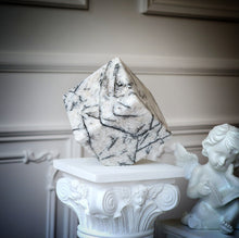 Load image into Gallery viewer, Black & White Quartz Cube - 690g #111