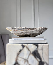 Load image into Gallery viewer, Large Mexican Zebra Calcite / Onyx  Bowl - 1.44kg #129