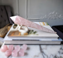 Load image into Gallery viewer, Rose Quartz Wand - 418g #24