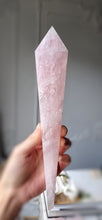 Load image into Gallery viewer, Rose Quartz Wand - 418g #24