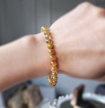 이미지를 갤러리 뷰어에 로드 , Golden Rutilated Bead Bracelet #8