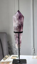 이미지를 갤러리 뷰어에 로드 , Phantom Amethyst Wand on Black Stand - 970g #1