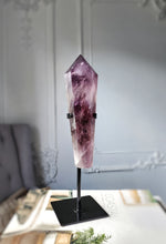 Load image into Gallery viewer, Phantom Amethyst Wand on Black Stand - 716g #4