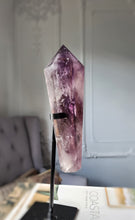 Load image into Gallery viewer, Phantom Amethyst Wand on Black Stand - 716g #4