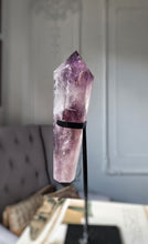 Load image into Gallery viewer, Phantom Amethyst Wand on Black Stand - 716g #4