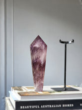 Load image into Gallery viewer, Phantom Amethyst Wand on Black Stand - 716g #4