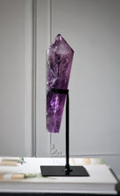 Load image into Gallery viewer, High Quality Phantom Amethyst Wand on Black Stand - 644g #6