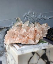 이미지를 갤러리 뷰어에 로드 , Large Pink Himalayan Quartz x Green Phantom Cluster - 8kg #311