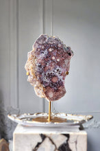 이미지를 갤러리 뷰어에 로드 , Large Pink Amethyst Slab on Gold Stand - 3.45kg #105