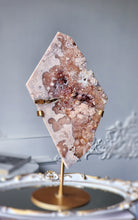 이미지를 갤러리 뷰어에 로드 , Pink Amethyst Slab on Gold Stand - 1.17kg #106