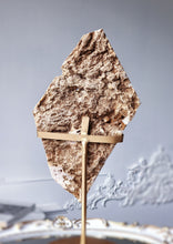 이미지를 갤러리 뷰어에 로드 , Pink Amethyst Slab on Gold Stand - 1.17kg #106