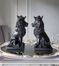 Cargar imagen en el visor de la galería, Black Lion Stand / Sphere Holder - Medium