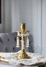 Load image into Gallery viewer, Vintage Retro Brass Sphere Stand / Candle Holder - Golden