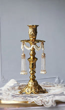 Load image into Gallery viewer, Vintage Retro Brass Sphere Stand / Candle Holder - Golden