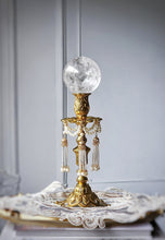 Load image into Gallery viewer, Vintage Retro Brass Sphere Stand / Candle Holder - Golden