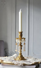 Load image into Gallery viewer, Vintage Retro Brass Sphere Stand / Candle Holder - Golden