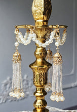 Load image into Gallery viewer, Vintage Retro Brass Sphere Stand / Candle Holder - Golden