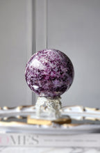 이미지를 갤러리 뷰어에 로드 , Large Lepidolite Lithia Mica x Aquamarine Sphere - 1.34kg #132