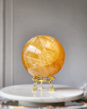 이미지를 갤러리 뷰어에 로드 , Large Golden Honey Calcite Sphere - 3.2kg #70