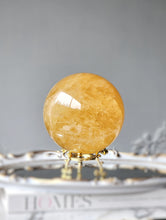 Load image into Gallery viewer, Large Honey Calcite Sphere - 2.08kg #126