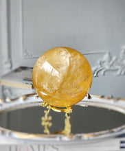 Load image into Gallery viewer, Large Honey Calcite Sphere - 2.08kg #126