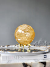 Load image into Gallery viewer, Large Honey Calcite Sphere - 2.08kg #126