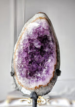 이미지를 갤러리 뷰어에 로드 , Amethyst Egg Cluster on Metal Stand - 1.22kg #148