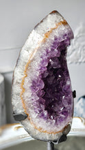 이미지를 갤러리 뷰어에 로드 , Amethyst Egg Cluster on Metal Stand - 1.22kg #148