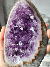 이미지를 갤러리 뷰어에 로드 , Amethyst Egg Cluster on Metal Stand - 1.22kg #148