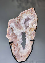 이미지를 갤러리 뷰어에 로드 , Large Pink Amethyst Flower Slab on Metal Stand - 4.45kg #149