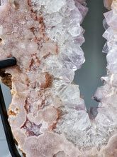 이미지를 갤러리 뷰어에 로드 , Large Pink Amethyst Flower Slab on Metal Stand - 4.45kg #149