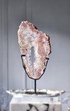 이미지를 갤러리 뷰어에 로드 , Large Pink Amethyst Flower Slab on Metal Stand - 4.45kg #149