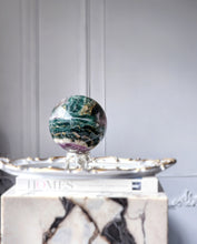 Load image into Gallery viewer, Deep Green & Purple Fluorite Sphere - Large 2.63kg #44