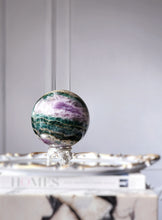 Load image into Gallery viewer, Deep Green & Purple Fluorite Sphere - Large 2.63kg #44