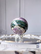 Load image into Gallery viewer, Deep Green & Purple Fluorite Sphere - Large 2.63kg #44