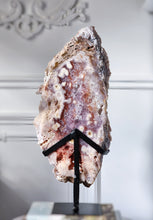 이미지를 갤러리 뷰어에 로드 , Pink Amethyst Slab on Metal Stand - 3.9kg #50