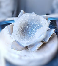 이미지를 갤러리 뷰어에 로드 , Blue Flower Agate Geode Jewellery Bowl - 265g #94