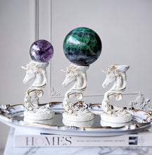 이미지를 갤러리 뷰어에 로드 , Unicorn Sphere Display Stand / Holder - White